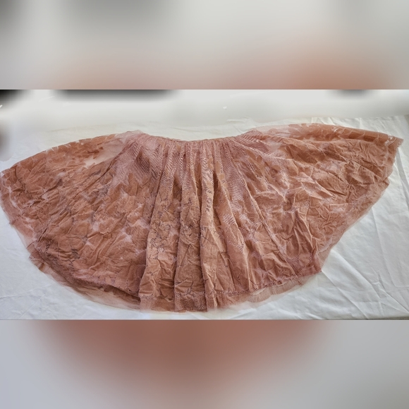 Luxxel Dusty Rose Floral Tulle Dress (sz small/petite) - Picture 6 of 16